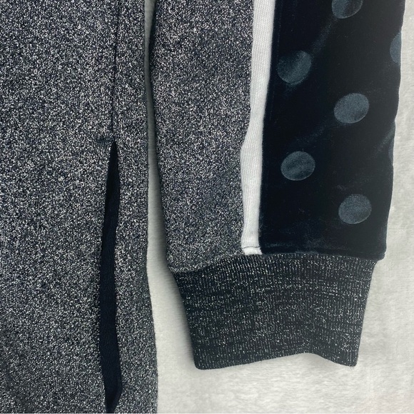 Pink Victorias Secret Sweater Womens Small Silver Sparkle Hooded Pullover - Picture 5 of 10